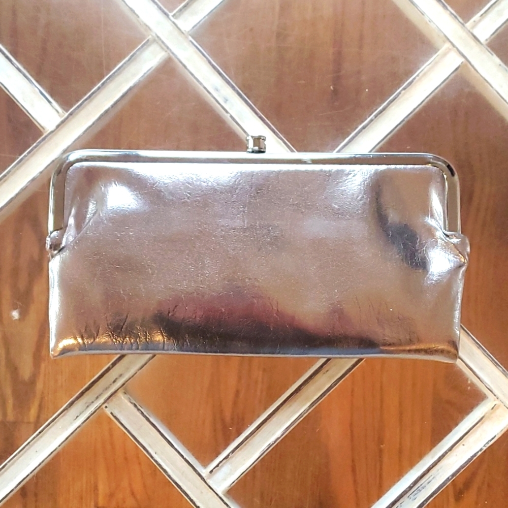 Silver Metallic Clutch